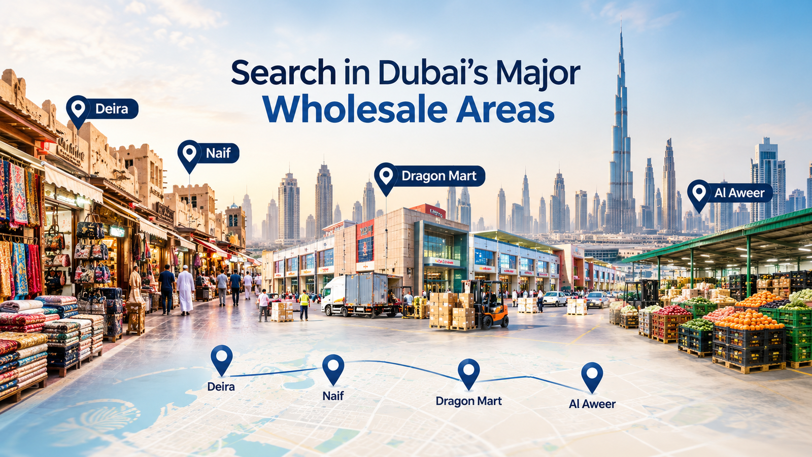 Search in Dubai's Major Wholesale Areas