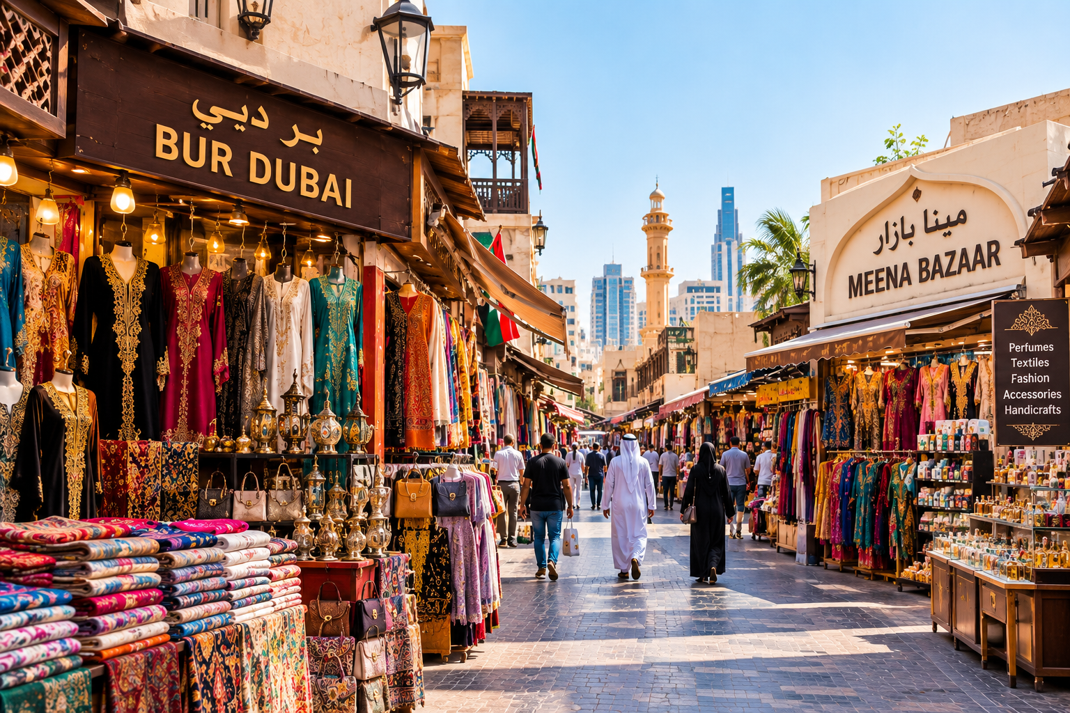 Bur Dubai and Meena Bazaar