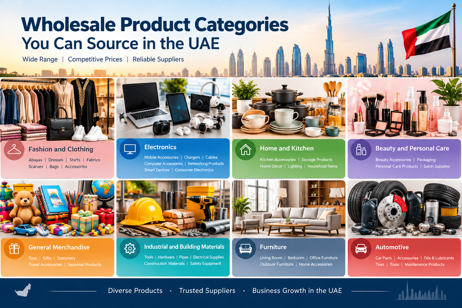 Wholesale Product Categories You Can Source in the UAE