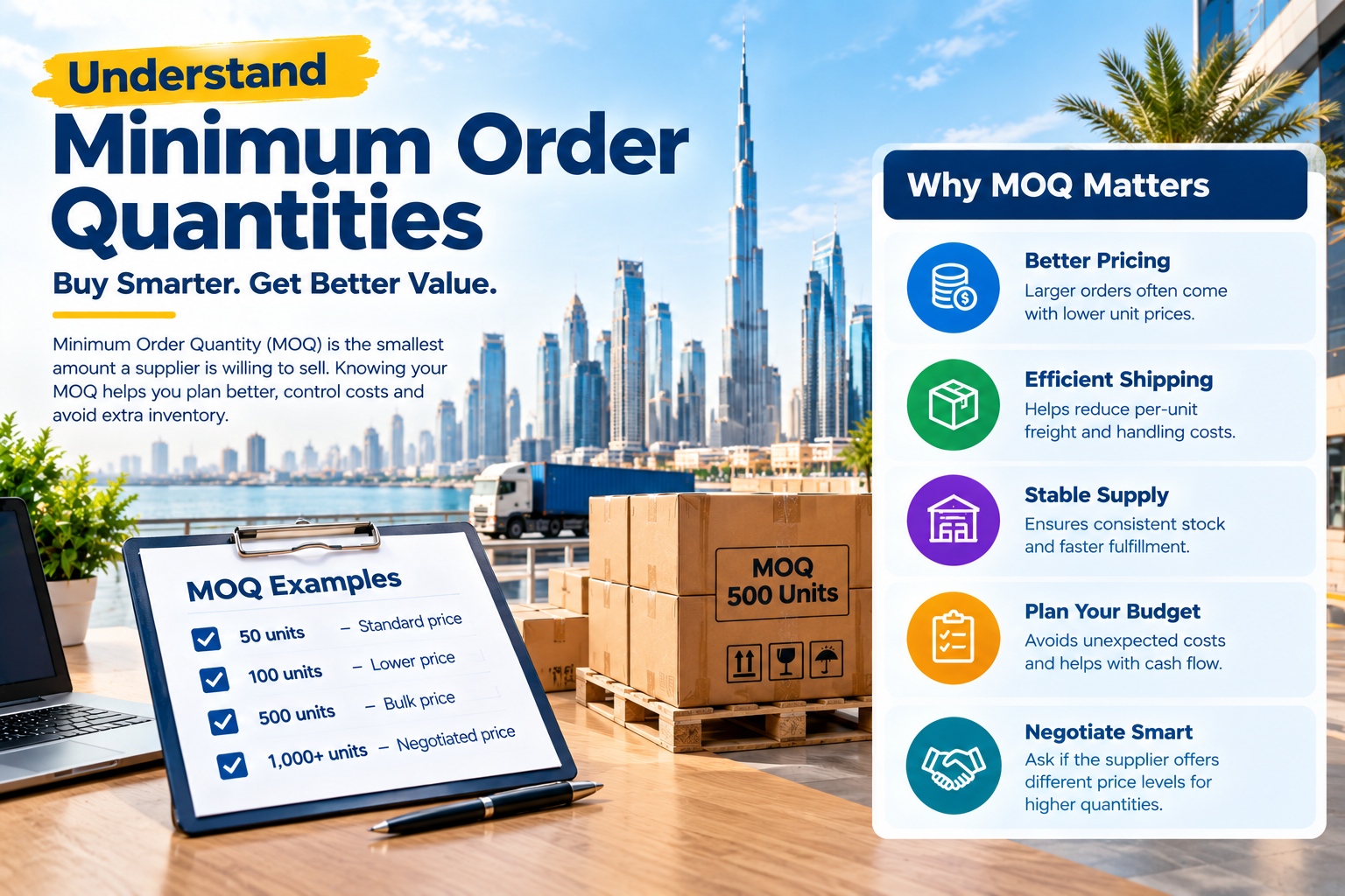 Understand Minimum Order Quantities