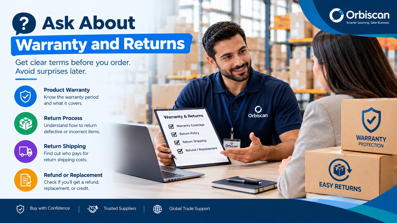 Ask About Warranty and Returns