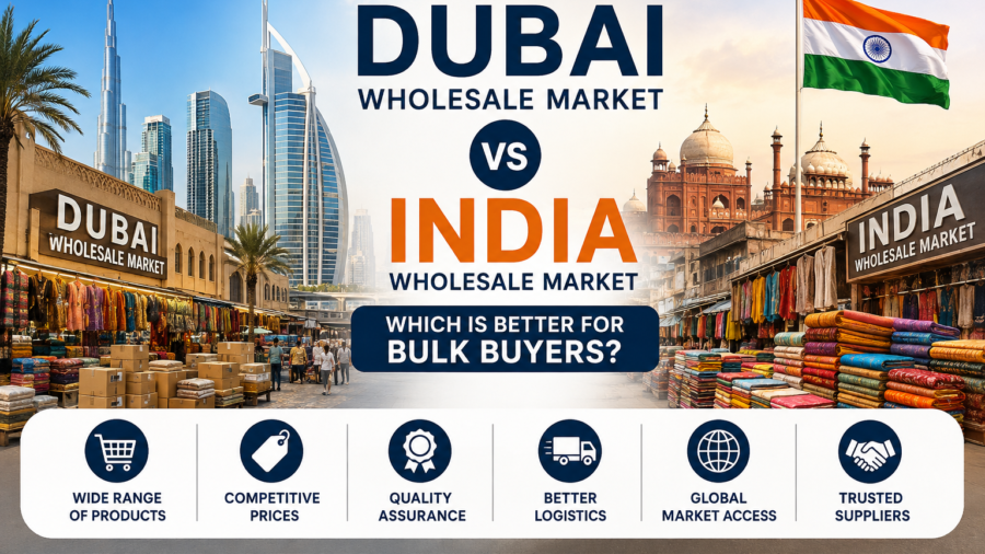 Dubai Wholesale Market vs India Wholesale Market comparison for bulk buyers
