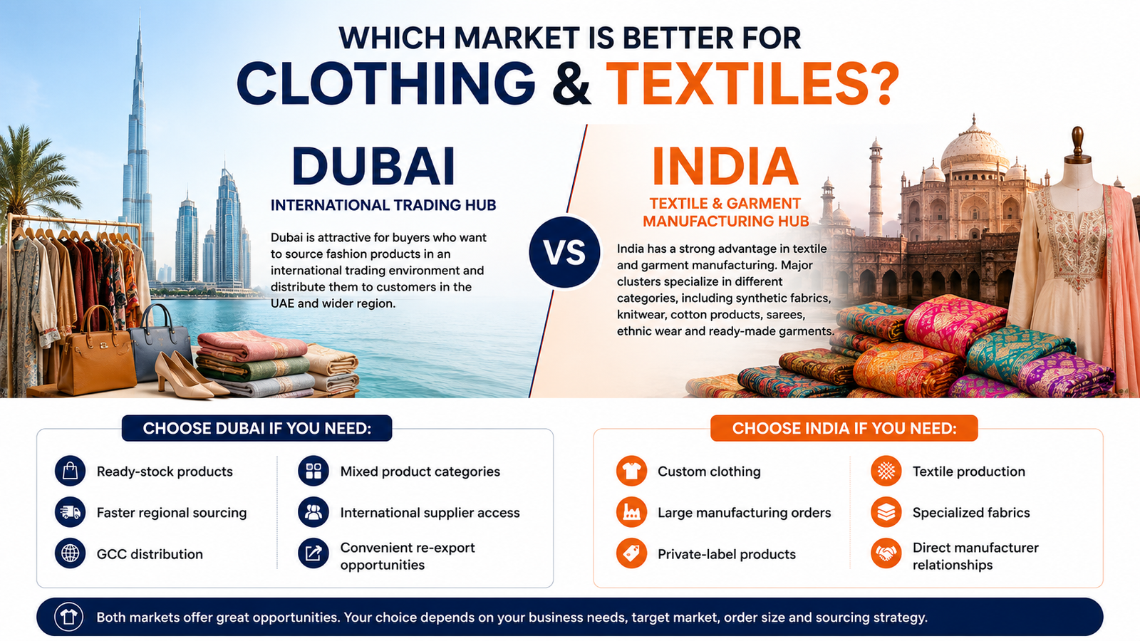 Which Market Is Better for Clothing and Textiles?