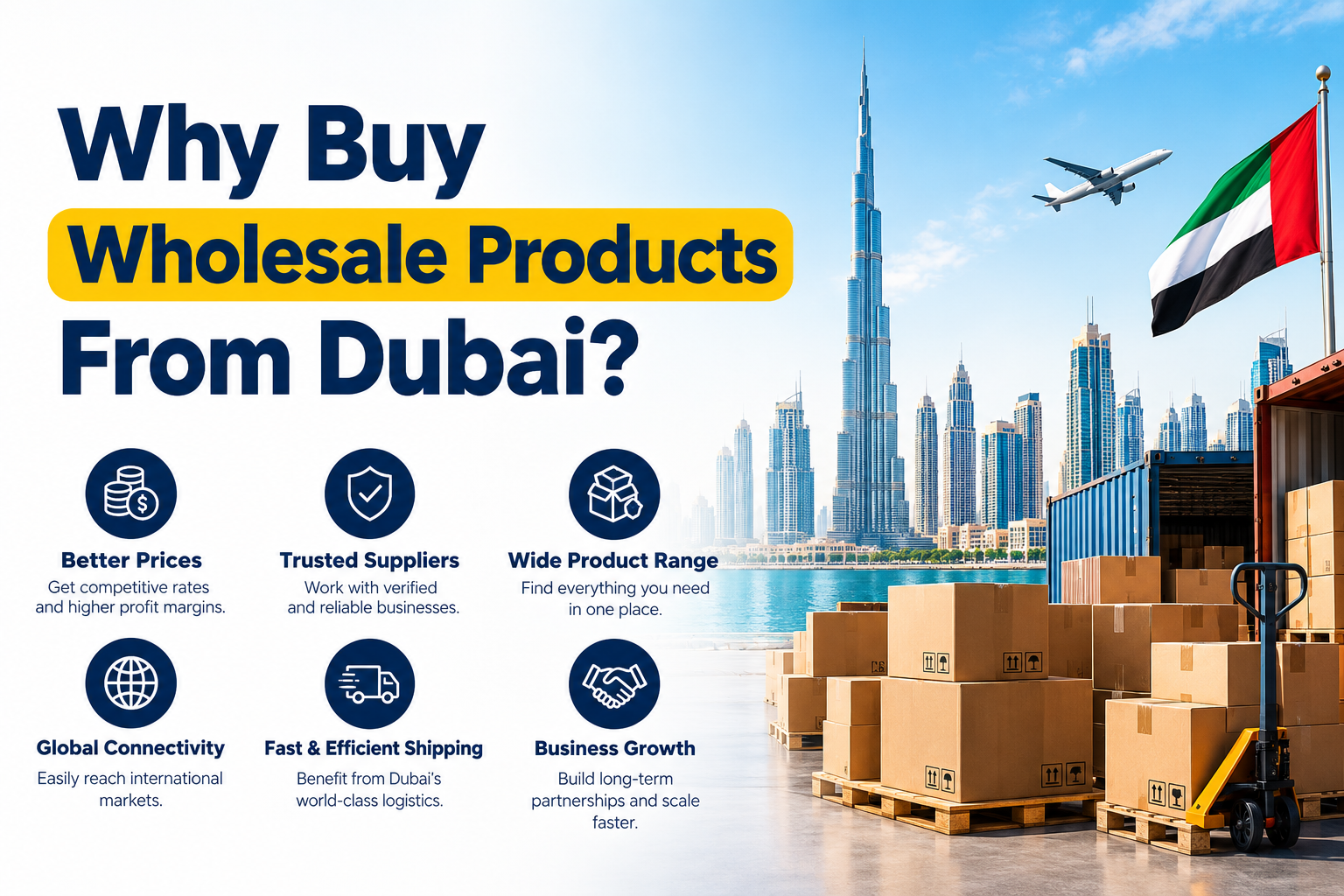 Why Buy Wholesale Products From Dubai – Competitive Prices, Trusted Suppliers and Global Shipping