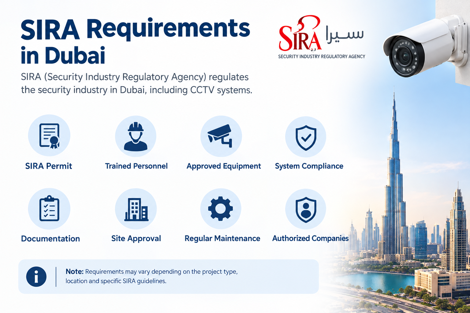 SIRA Requirements in Dubai