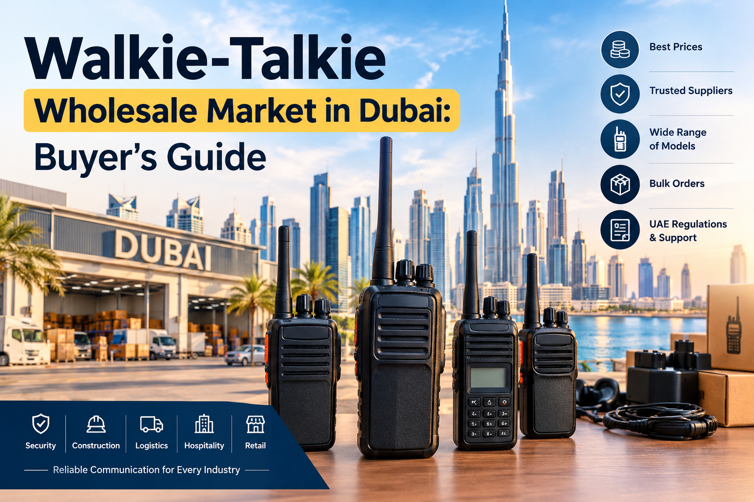 Walkie-Talkie Wholesale Market in Dubai: Buyer's Guide