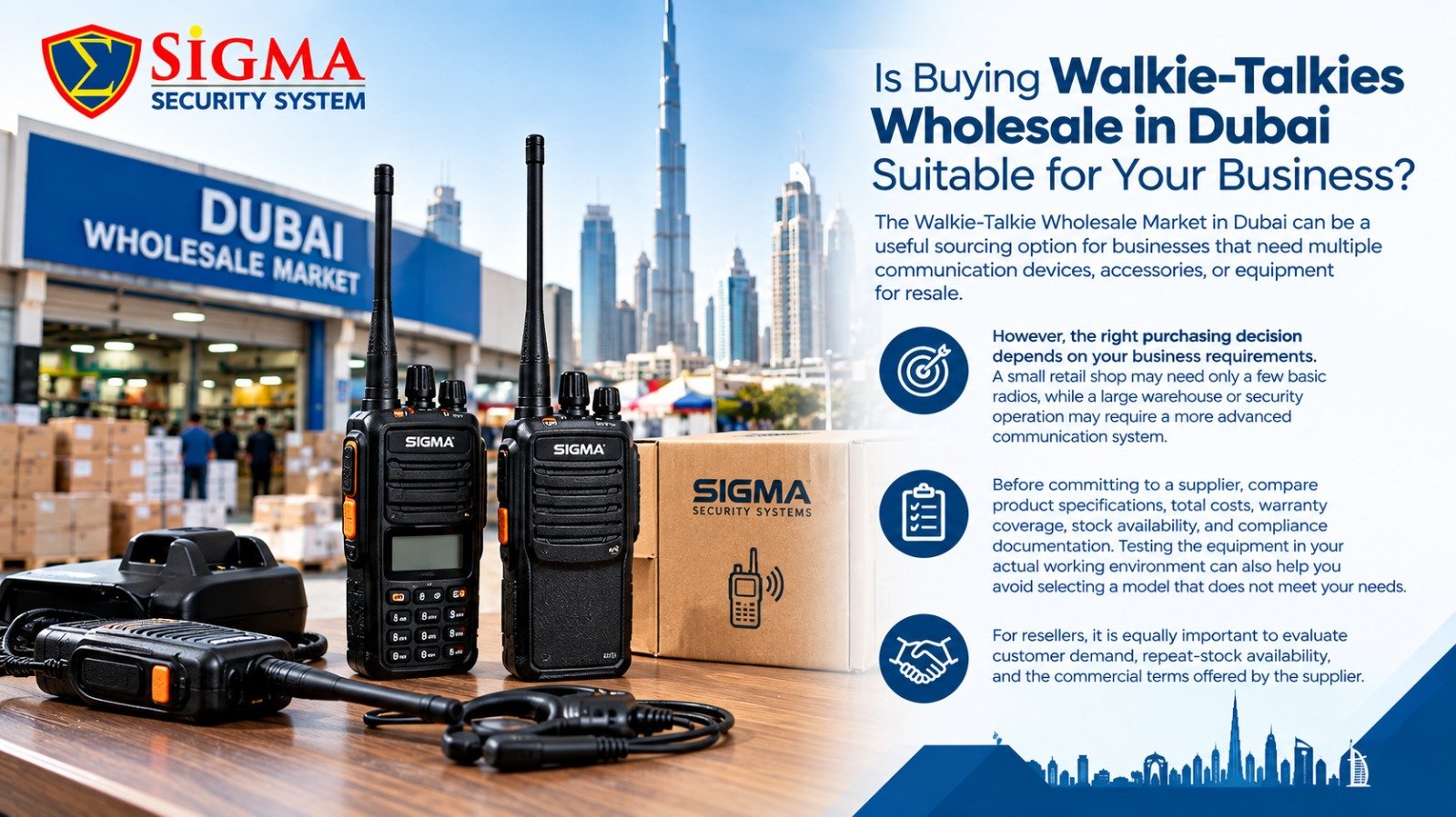 Is Buying Walkie-Talkies Wholesale in Dubai Suitable for Your Business?